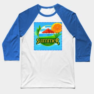 Summer Beach Baseball T-Shirt